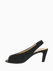 Gabor Eternity Black Suede Slingback Sandals - Image 3 of 6