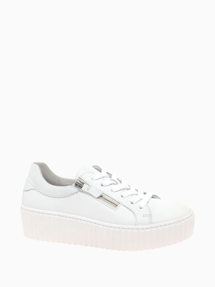 Gabor Dolly Leather Trainers - Image 2 of 5