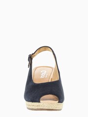 Gabor Dark Blue Tandy Suede Sandals - Image 4 of 5