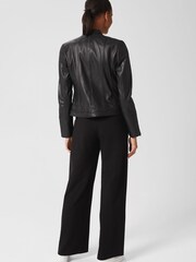 Hobbs Black Leather Fran Jacket - Image 2 of 6