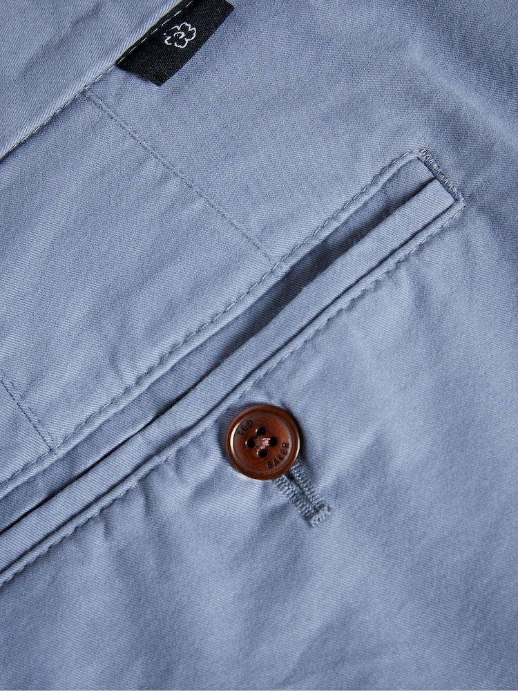 Ted Baker Mid Blue Ashfrd Chino Shorts - Image 4 of 4 Ted Baker Mid Blue Ashfrd Chino Shorts - Image 4 of 4