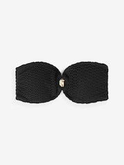 Black Crochet Bandeau Bikini Top - Image 6 of 6