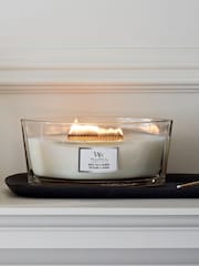 Woodwick White Ellipse White Tea Jasmine Candle - Image 1 of 2