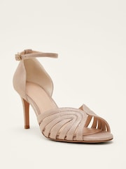 Phase Eight Metallic Heel Sandals - Image 2 of 5