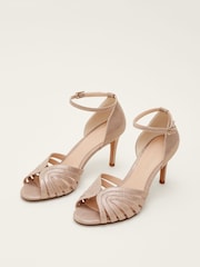 Phase Eight Metallic Heel Sandals - Image 3 of 5