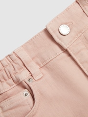 Reiss Pink Effie Junior Denim Mini Skirt - Image 6 of 6