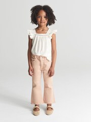 Reiss Apricot Febe Jr Kick Flared Jeans - Image 1 of 6