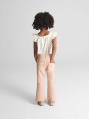 Reiss Apricot Febe Jr Kick Flared Jeans - Image 5 of 6