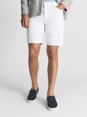 Reiss White Walter Denim Shorts - Image 1 of 6