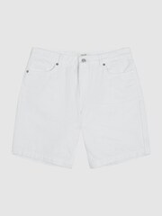 Reiss White Walter Denim Shorts - Image 2 of 6