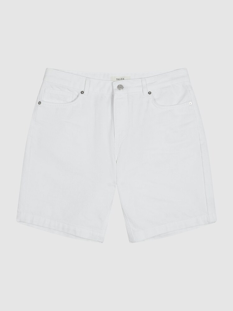 Reiss White Walter Denim Shorts - Image 2 of 6 Reiss White Walter Denim Shorts - Image 2 of 6