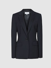 Reiss Navy Hayes Single Breasted Blazer - Image 2 of 6