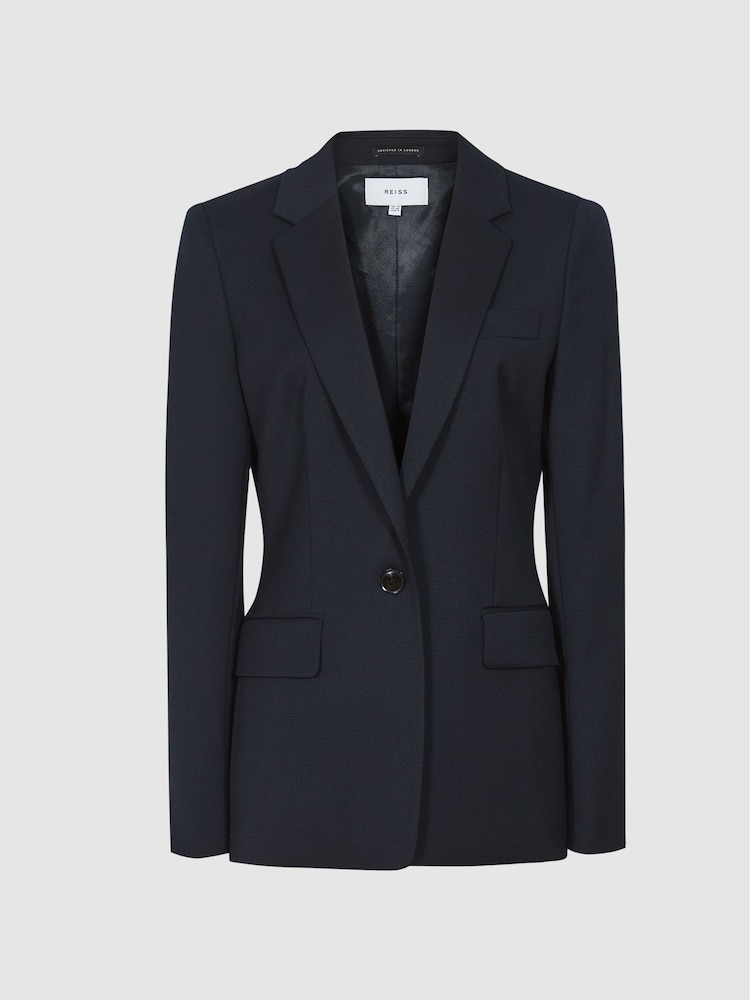 Reiss Navy Hayes Single Breasted Blazer - Image 2 of 6