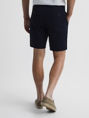 Reiss Navy Wicket Modern Fit Chino Shorts - Image 5 of 6