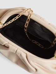 Reiss Blush Ellena Soft Nappa Leather Small Bag - Image 6 of 9