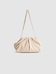 Reiss Blush Ellena Soft Nappa Leather Small Bag - Image 8 of 9