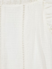 Reiss Ivory Malin Junior Textured Mini Dress - Image 5 of 5