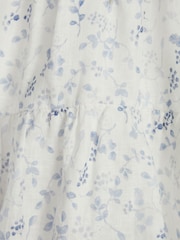 Reiss Blue Print Lee Junior Long Sleeve Blouse - Image 5 of 5