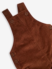 JoJo Maman Bébé Toffee Brown Cord Dungarees - Image 3 of 4