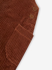 JoJo Maman Bébé Toffee Brown Cord Dungarees - Image 4 of 4