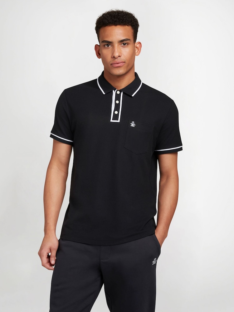 Original Penguin Earl Tipped Collar Pocket Pique Polo Shirt - Image 1 of 5