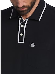 Original Penguin Earl Tipped Collar Pocket Pique Polo Shirt - Image 4 of 5