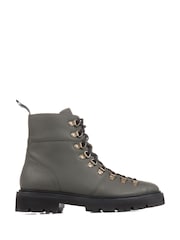 Jones Bootmaker Green Katia Leather Hiker Boots - Image 1 of 5