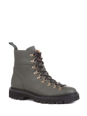 Jones Bootmaker Green Katia Leather Hiker Boots - Image 2 of 5