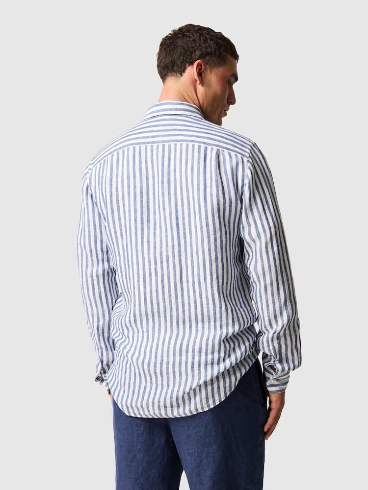 Rodd & Gunn Blue Seadown Sports Fit Shirt - Image 2 of 4