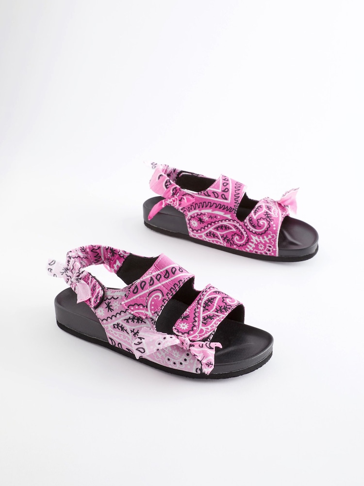 Arizona Love Pink Trekky Apache Bandana Sandals - Image 2 of 6