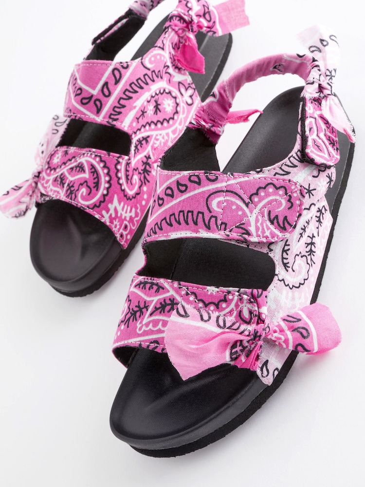 Arizona Love Pink Trekky Apache Bandana Sandals - Image 3 of 6
