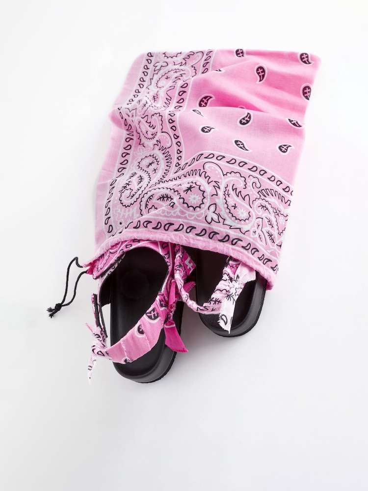 Arizona Love Pink Trekky Apache Bandana Sandals - Image 6 of 6