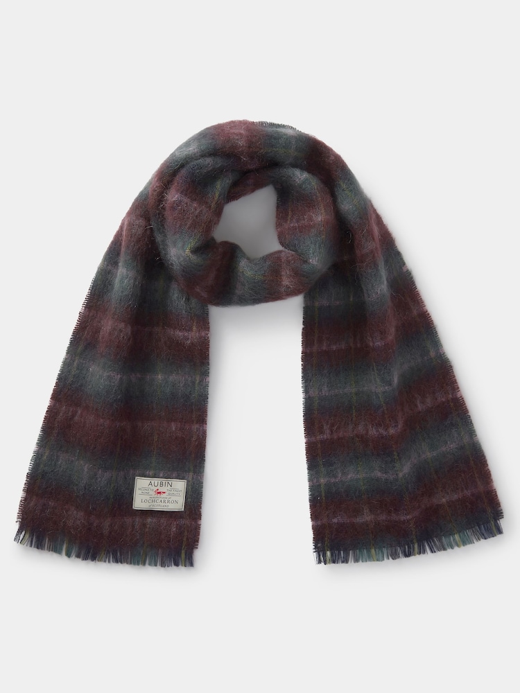 Aubin Harpley Tartan Wool Mix Scarf - Image 1 of 3