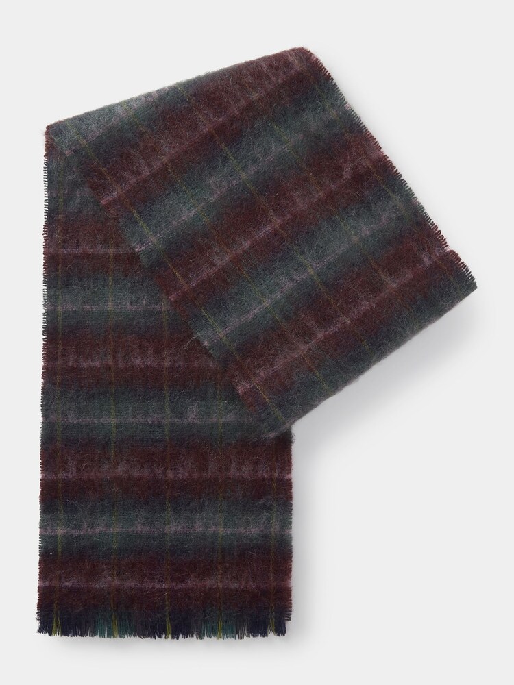 Aubin Harpley Tartan Wool Mix Scarf - Image 2 of 3