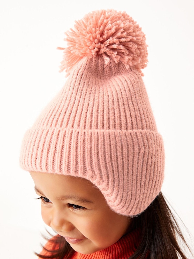 rožnata - Pom Pom kapa z zaščito za ušesa Hat (3mths-13yrs) - Slika 1 iz 4 rožnata - Pom Pom kapa z zaščito za ušesa Hat (3mths-13yrs) - Slika 1 iz 4
