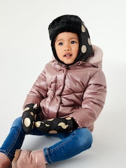 Black/Gold Spot Thermal Ski Mittens (3mths-6yrs) - Image 2 of 4