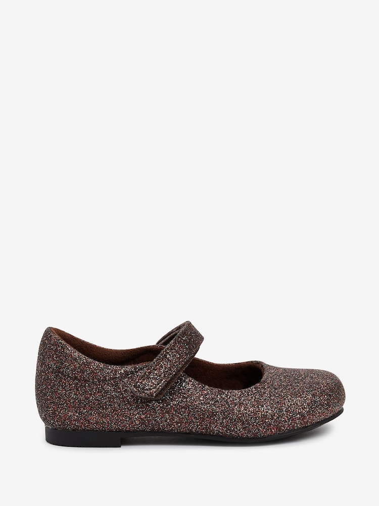 Bronze Brown Glitter Standard Fit (F) Mary Jane Occasion Shoes - Image 1 of 4