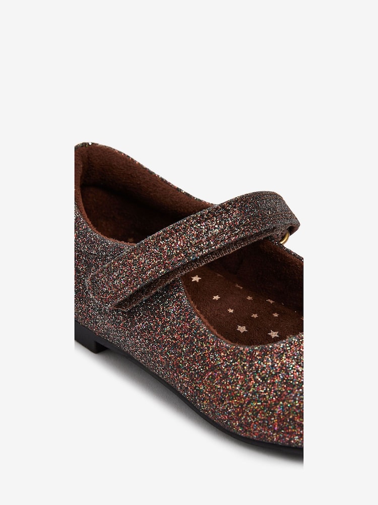 Bronze Brown Glitter Standard Fit (F) Mary Jane Occasion Shoes - Image 4 of 4