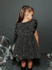 Black Mesh Party Dress (3mths-7yrs) - Image 3 of 7