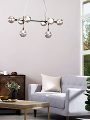 BHS Black Hennock Large Ceiling Light - Image 1 of 5