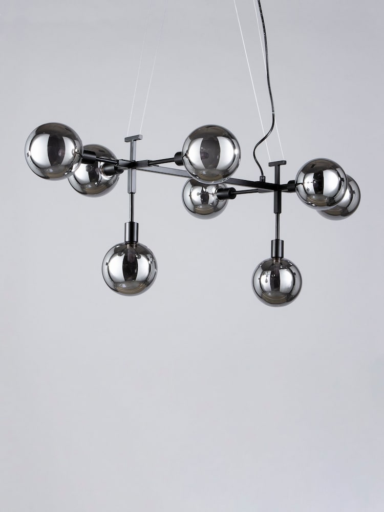 BHS Black Hennock Large Ceiling Light - Image 2 of 5