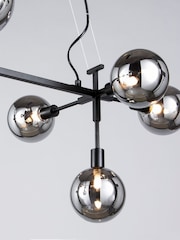 BHS Black Hennock Large Ceiling Light - Image 3 of 5