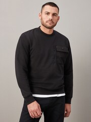 Black Utility Crew Sweatshirt - Image 1 of 1