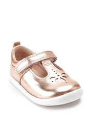 Start-Rite Puzzle Rose Gold Leather T-Bar First Shoes F & G Fit - Image 2 of 5