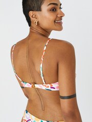 Accessorize Colour Splash Frill Bandeau Bikini Top - Image 2 of 4