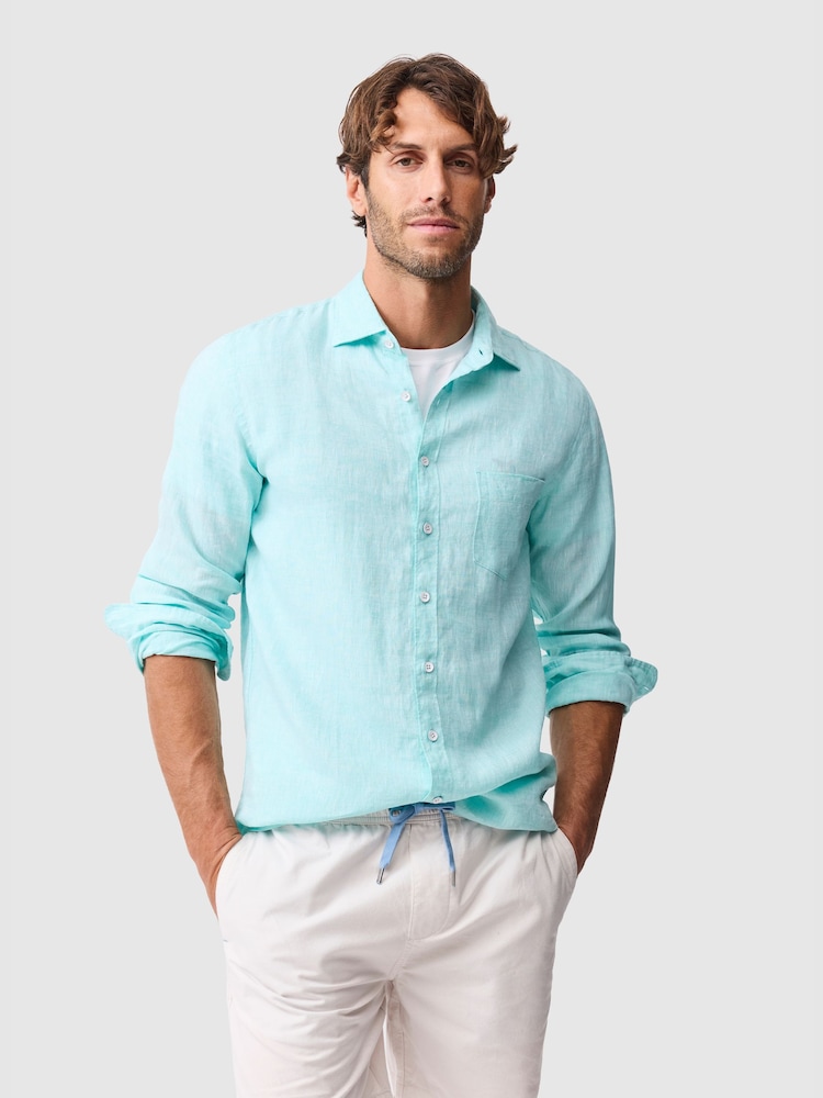 Rodd & Gunn Blue Coromandel Sports Fit Shirt - Image 1 of 5