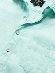 Rodd & Gunn Blue Coromandel Sports Fit Shirt - Image 4 of 5