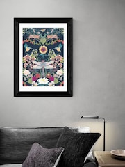 East End Prints Blue Garden Treasures Print by Becca Who - Image 2 of 3