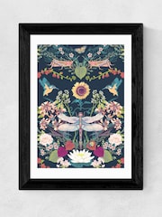 East End Prints Blue Garden Treasures Print by Becca Who - Image 3 of 3