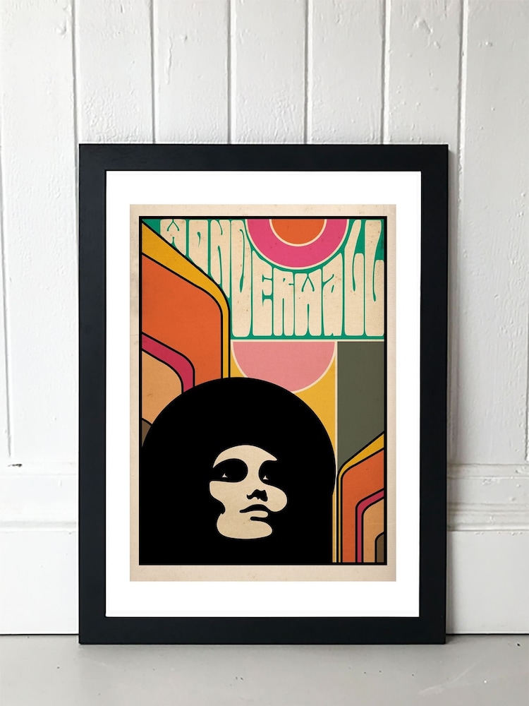 East End Prints Orange Wonderwall Print by Delta Nova - Image 1 of 3